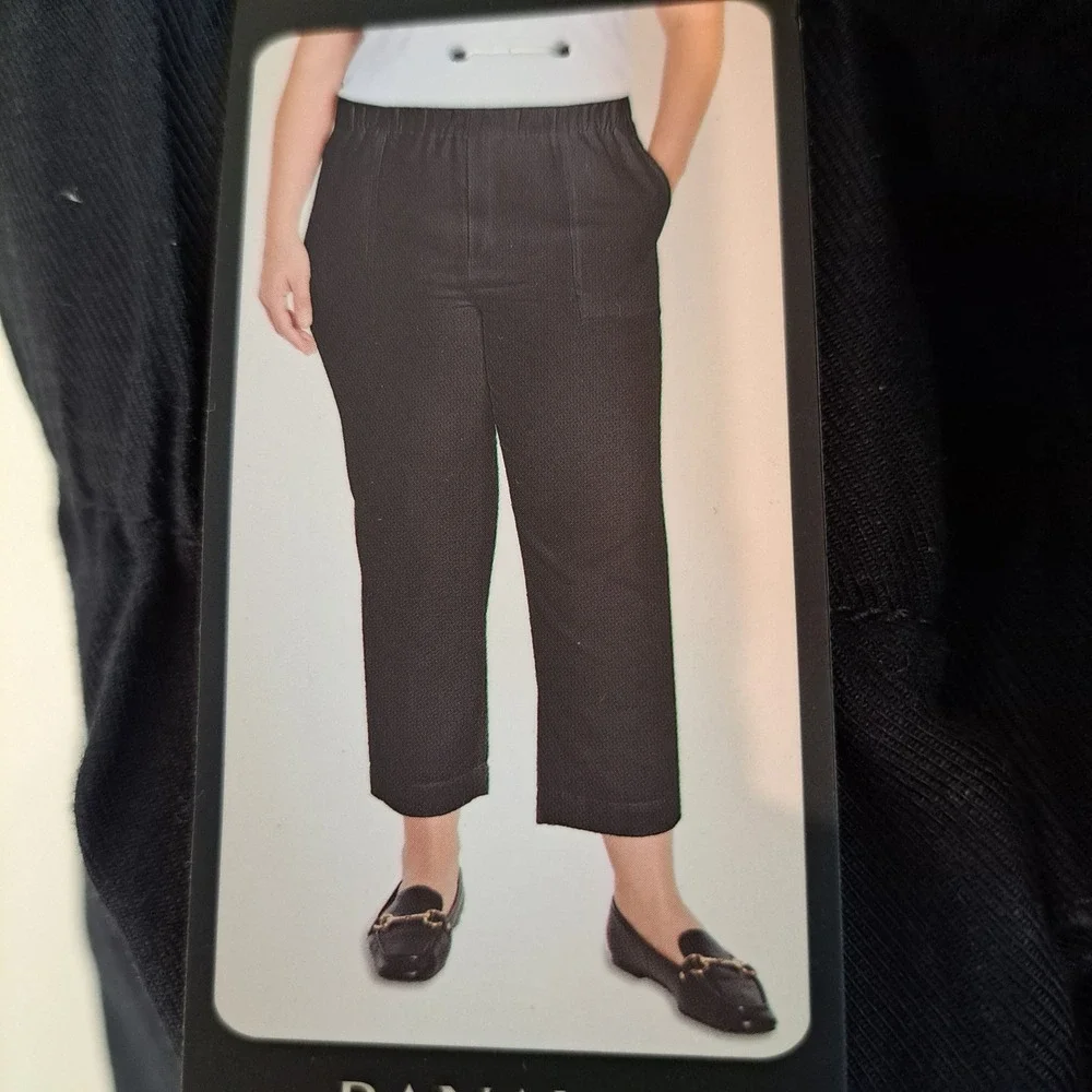 Banana Republic Womens Pants XL Black NWT Tapered Crop 1862-252